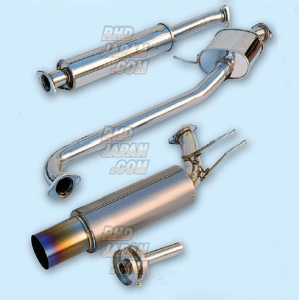 Feel's - Honda Twincam Sports Muffler Single Cat-Back Exhaust